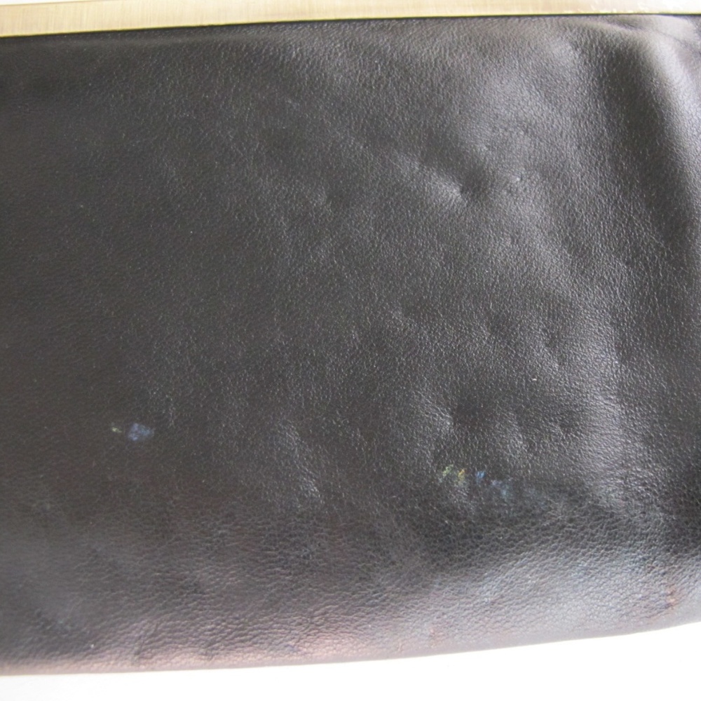 Vintage Soft Leather Black Clutch Purse - Picture 8 of 8